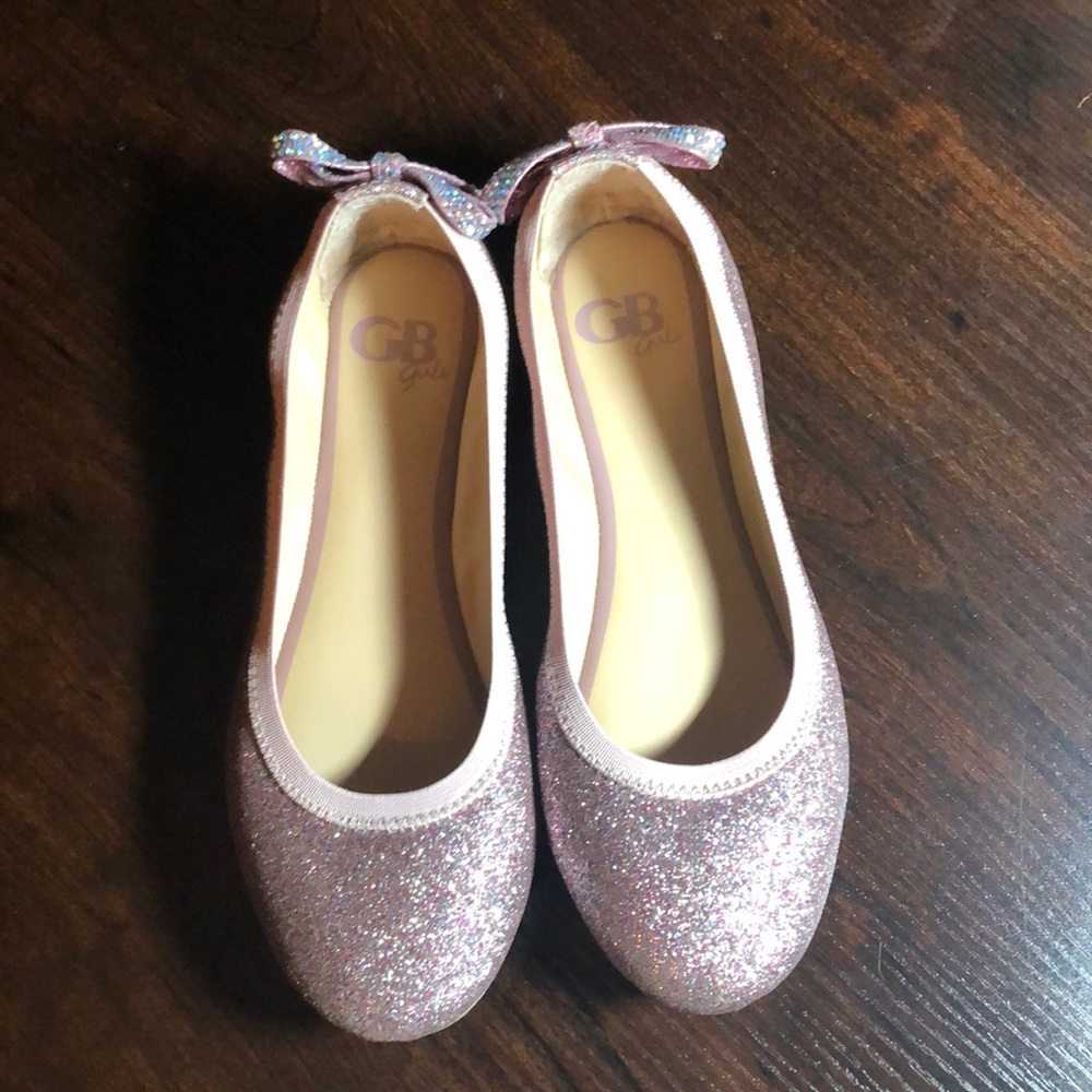 GB Girls Barre Glitter Ballet Flats